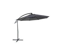 Parasol Déporté De Luxe Hwc-D14, Ø 3m Anthracite Sans Pied Gris