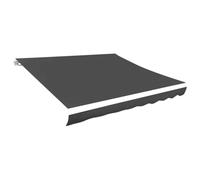 Parasol déporté d'extérieur - 450 x 300 cm - Extensible - Pour balcon - Avec bras réglables - Protection UV - Anthracite