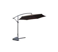 Parasol déporté diamètre 3m chocolat PORTICCIO