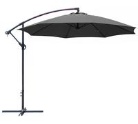 Parasol déporté en acier ALIZE Ø 3 m - Gris