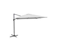 Proloisirs - Parasol déporté en aluminium 3x3m Dom Ecru Blanc G