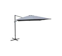 Proloisirs - Parasol déporté en aluminium 3x3m Dom Gris Gris G