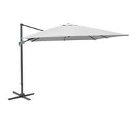 Parasol déporté en aluminium 3x4m Dom Blanc