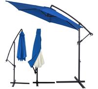 Parasol déporté inclinable Pare-soleil en aluminium avec manivelle housse Jardin