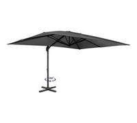Parasol déporté inclinable rotatif 360 CALVI gris 3x4 M avec housse Gris G