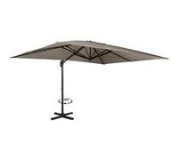 Parasol déporté inclinable rotatif 360 CALVI taupe 3x4 M avec housse Taupe G