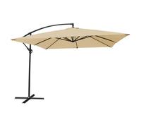 Parasol déporté molokai carré 2,7x2,7m beige