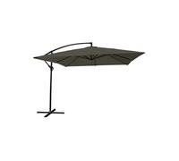Happy Garden Parasol déporté Molokai carré 2,7 x 2,7 m gris