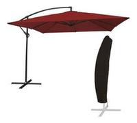Parasol déporté et housse, 270x270cm, Molokai