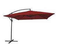 Parasol Déporté Molokai Carré 2,7x2,7m Rouge Rouge