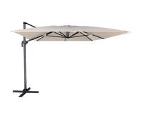 Parasol déporté molokai rectangulaire 3x4m beige + housse