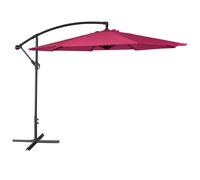 Parasol déporté OAHU rond 3,50m de diamètre fuchsia Happy Garden