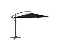 Parasol déporté OAHU rond 3,50m de diamètre noir