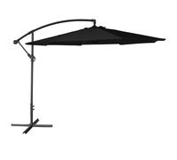 Parasol déporté OAHU rond 3,50m de diamètre noir Noir G