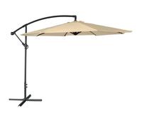Parasol déporté OAHU rond 3m de diamètre beige