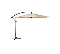 Parasol Déporté Oahu Rond 3m De Diamètre Beige Beige