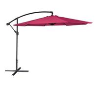 Parasol déporté OAHU rond 3m de diamètre fuchsia