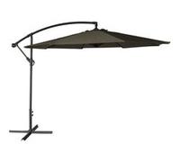 Happy Garden - Parasol déporté oahu rond 3m de diamètre gris - Gris