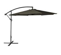 Parasol déporté OAHU rond 3m de diamètre gris Happy Garden