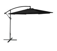Parasol déporté OAHU rond 3m de diamètre noir