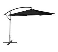 Parasol déporté OAHU rond 3m de diamètre noir