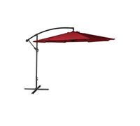 Parasol déporté OAHU rond 3m de diamètre rouge