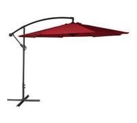 Parasol déporté OAHU rond 3m de diamètre rouge Rouge G