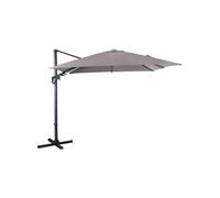 - Parasol déporté orientable 360° inclinable gauche droite 3 x 3 m Orient Taupe