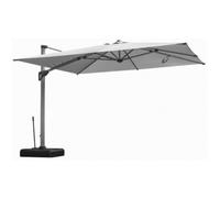 Parasol déporté orientable Motorisé + Led - Grey - L.3 x l.3 m