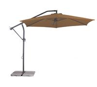 Parasol déporté Palmera, Ø 3 m (mocca)