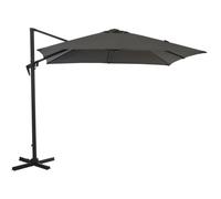 Parasol déporté - PROLOISIRS - Roma - Gris - Aluminium - Mât déporté