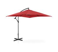 Parasol Déporté Rectangulaire 250 X 250 Cm Inclinable Bordeaux Helloshop26 14_0007604 Multicolore