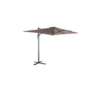 Parasol déporté rectangulaire 2x3m - Antibes - Taupe - Parasol excentré inclinable rabattable et rotatif à 360°