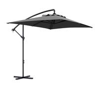 Parasol Déporté Rectangulaire Dim. 294l X 193l X 250h Cm Pied En Croix Gris
