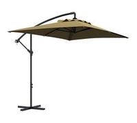 Outsunny - Parasol déporté rectangulaire - 294 x 193 x 250 cm - Pied en croix - Kaki