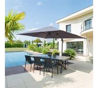 Hespéride Parasol déporté Equador Rectangulaire 4 x 3 m Multicolore