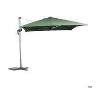 Parasol déporté rectangulaire ÉQUADOR vert olive 4 x 3m en aluminium et polyester - Hespéride