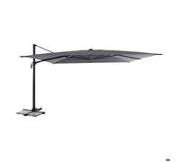 Parasol déporté rectangulaire inclinable Melhia 4x3m anthracite - Hespéride