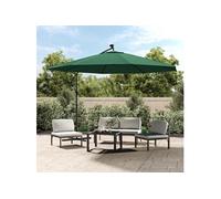 Parasol de Jardin en Porte-à-feux et Lumières LED Mât en Métal, Pare-soleil de Patio, Abri de Soleil, Parasol de 44524