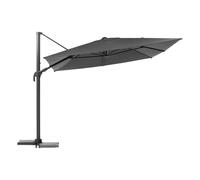 Parasol déporté rectangulaire melhia anthracite - 4 x 3 m - hespéride