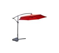 Parasol déporté rond diamètre 300cm terracotta PORTICIO
