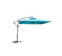Parasol déporté rond Ø 3m bleu CAPRI