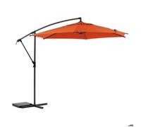 Hespéride Parasol déporté Manoa 3 m rond Ambre – Acier anti-rouille, toile déperlante 360°