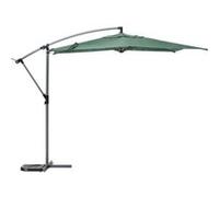 Parasol déporté rond Manoa olive et graphite 3m en aluminium traité époxy Hespéride