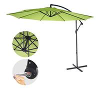 Mendler Parasol déporté Acerra Semi‑Pro 3 m inclinable sans support Vert limon