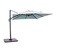 Parasol avec pied excentré en acier et toilee