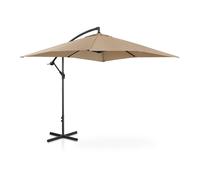 Parasol Déporté - Taupe - Rectangulaire - 250 X 250 Cm - Inclinable Helloshop26 14_0007588 Multicolore