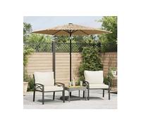 Parasol deporte toile en polyester 223 x 223 carre mat en acier