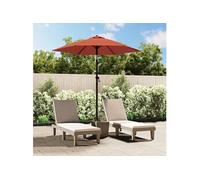vidaXL Parasol inclinable 200x224 cm Aluminium avec revêtement en poudre Orange G
