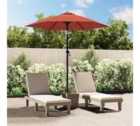 vidaXL Parasol inclinable 200x224 cm Aluminium avec revêtement en poudre Orange G